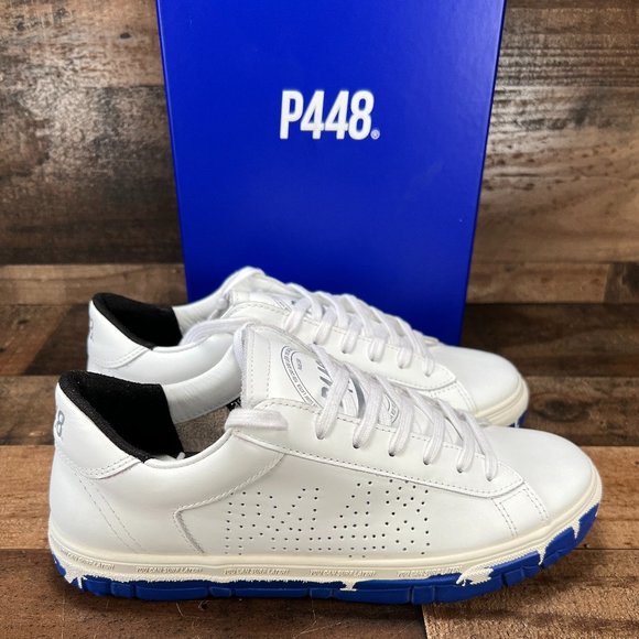 P448 CSL Low Top Leather Sneakers Size 38 / 7 US - Picture 1 of 10